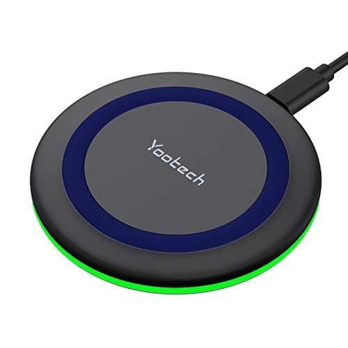 Yootech Wireless Charger,10W Max Wireless Charging Pad Compatible with iPhone 17/17 Pro/17 Pro Max/Air/16/15/14/13/SE 2022/12/11,Samsung Galaxy S25/S24/S23,for AirPods Pro 3(No AC Adapter)