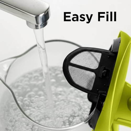 OVENTE Electric Kettle, 1.5L Borosilicate Glass Countertop Water Heater and Boiler for Coffee or Tea, BPA-Free, Auto Shut-Off,  Boil-Dry Protection, Removable and Washable Spout Filter, Green KG83G 7