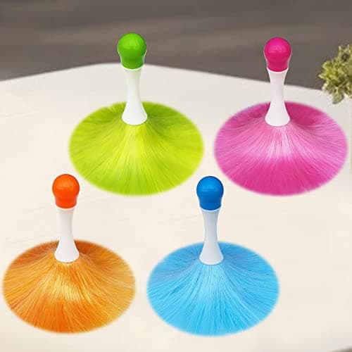 4 Pack Hand Grips Microfiber Washable Duster, Electrostatic Feather Duster Brush, Cleaning Supplies for Book, Screen, Sofa, Car, Furniture, Photo Frames 5