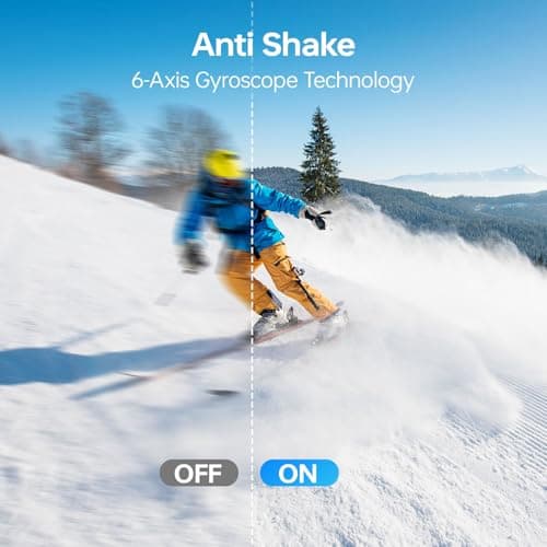 Action Camera 4K 60FPS with Touch Screen 20MP Waterproof Camera Underwater 131FT with EIS for Snorkeling Helmet Bike 170° Wide Angle Remote WiFi 5XZoom - Cool Black 5