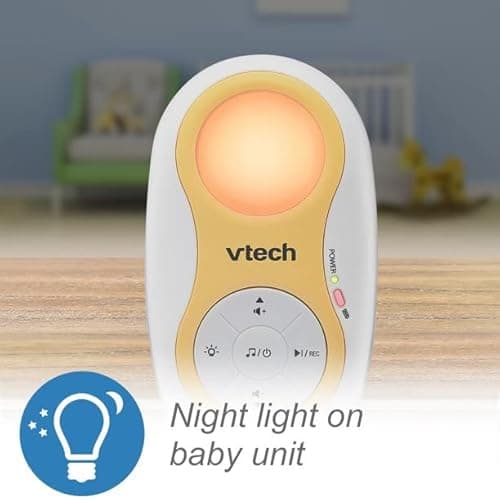 VTech DM1215 Enhanced Range Digital Audio Monitor with Dual Unit Rechargable Battery & Night Light (Renewed) 6