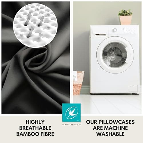 Bamboo Viscose Pillow Cube Pillowcase 24x12x5 Inch with Zipper - Sweat-Absorbent, Moisture-Wicking, Odor-Free Cube Pillow Case 5