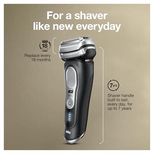 Braun Series 9 Pro 9460cc Electric Razor, Waterproof Foil Shaver, Wet/Dry Use, ProLift Beard Trimmer, 5-in-1 Cleaning & Charging SmartCare Center 8