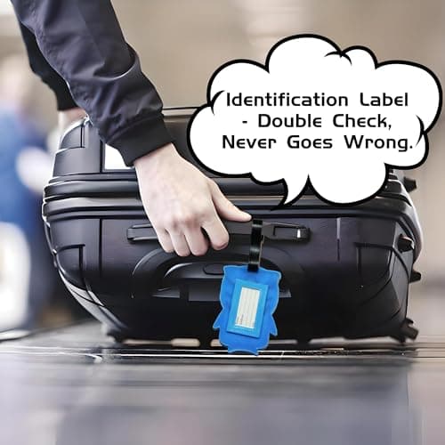 ANINIUCN Shark-Shaped Silicone MUSEGDN Luggage Tags – Fun ID Labels for Suitcases, Backpacks & Travel Bags – Unique Travel Accessories for Teens & Adults 8