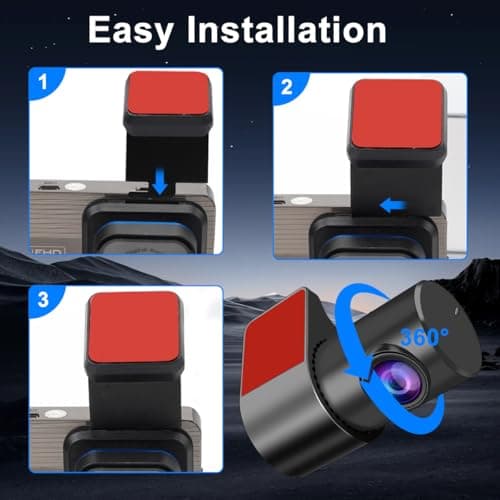 XQCK Dash Cam Front and Rear: 2K+1080P Dual Dash Camera for Cars, with 3.0" IPS Screen, G-Sensor, Loop Recording, 170° Wide Angle, Night Vision, Parking Mode,32GB SD Card Included,No WiFi 6