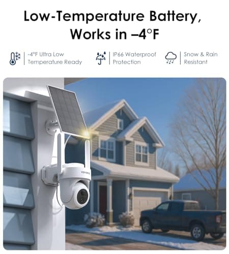 4K Security Cameras Wireless Outdoor, No Subscription, [2026 NEW] Solar-Powered Home Security Camera System with 360° Human Tracking, Color Night Vision, 64GB Local Storage, 5G & 2.4G WiFi, Easy Setup 7