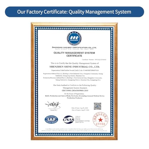 Vitafit Scale for Body Weight, High Accuracy 0.1lb by Our Professional Factory Since 2001, Digital Weight Scale LED and Step On, 3*AAA Batteries Included, 400lb/182kg, Spray Silver Black 8