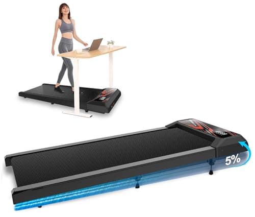 Under Desk Treadmill, Walking Treadmill Pad, 2.5 HP 265 Lbs Low Noise Walking Pad Incline LED Display with Remote Control Walking Jogging Running Machine, Treadmills for Home and Office