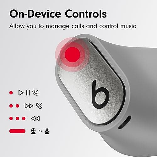 Beats Studio Buds + | True Wireless Noise Cancelling Earbuds, Enhanced Apple & Android Compatibility, Built-in Microphone, Sweat Resistant Bluetooth Headphones, Spatial Audio - Cosmic Silver 6