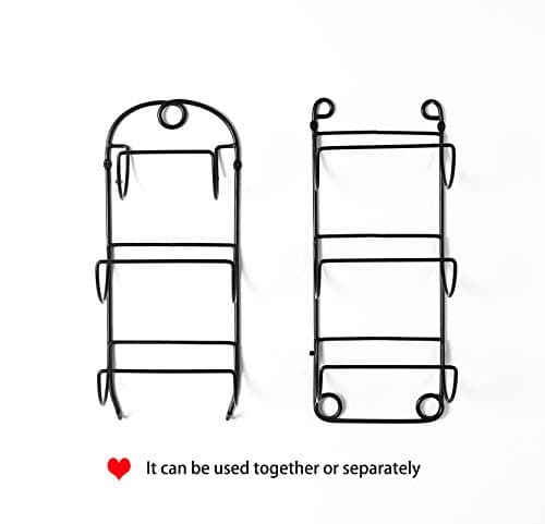 SODUKU Towel Racks for Bathroom Wall Mounted Metal Wine Rack Towel Shelf Towel Holder for Bath Black 5