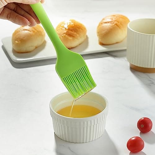 4PCS Silicone Basting Pastry Brush, MONGSEW Heat Resistant Food Brush Spread Oil Butter Sauce for BBQ Grill Baking Kitchen Cooking, BPA Free, Dishwasher Safe (Multicolor, 4 Pcs) 9