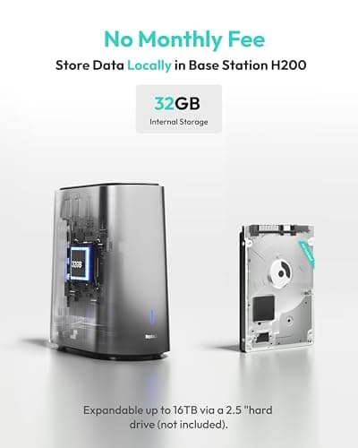 BOTSLAB Security Cameras Wireless Outdoor, 4 Cam-Kit, 4K Color Night Vision, Solar Security Camera System with 360° PT, No Monthly Fee,32GB Local Storage Base Station,AI Recognition,DIY Installation 6