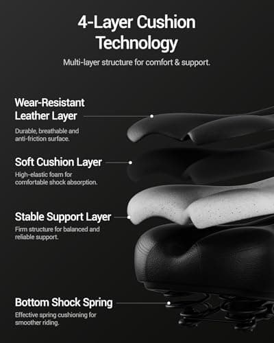 CURSOR FITNESS Exercise Bike, Stationary Bike for Home with Exclusive App, Indoor Cycling Spin Bike with 0-100 Adjustable Resistance, Extra Wide Comfortable Seat, Whole Family Fitness Workout Bike 8