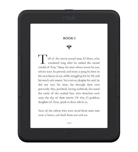 Nook Barnes & Noble Nook Glowlight 4e eReader 6-inch Touchscreen 8GB Black (Renewed)