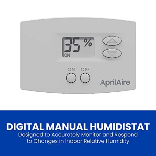 AprilAire 300 Self-Contained Fan Powered Whole-House Humidifier, for Homes with Ducted Forced Air Furnace Systems, Boilers, Mini-Splits, Radiant Heat, and Other Ductless Systems up to 3,900 Sq. Ft. 6