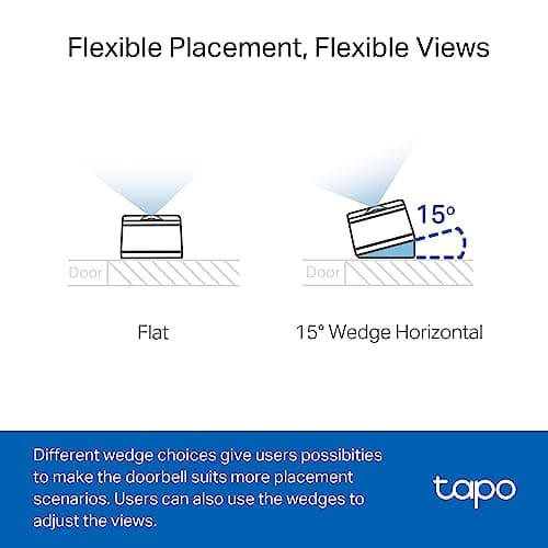 Tapo TP-Link Smart Video Doorbell Camera, Chime Included, 2K 5MP, Color Night Vision, 2-Way Audio, Free AI Detection, Cloud/SD Card Storage, Works w/Alexa & Google Home, D230S1 11