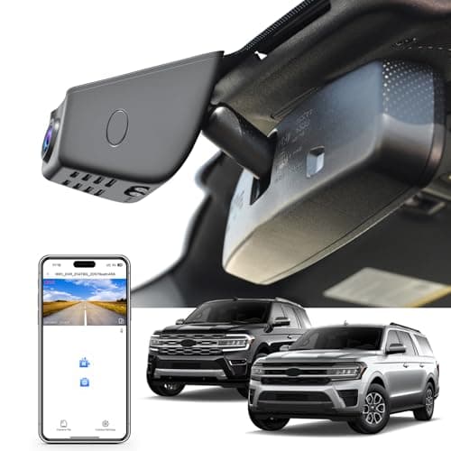 Mangoal 4K Dash Cam Custom fit for Ford Expedition/Expedition MAX 2018-2026, XLT Limited Timberline King Ranch Platinum, Integrated OEM Look, UHD 2160P Video, Easy to Install, App & WiFi, 64GB Card