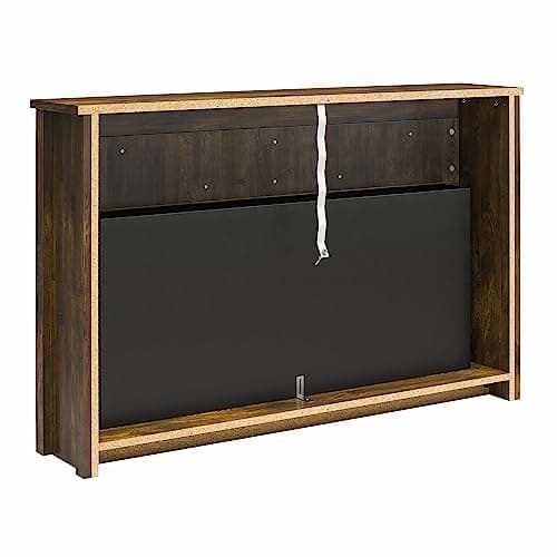 Ameriwood Home Farmington 49 Inch Electric Fireplace with Mantel, Replaceable Fireplace Insert Heater. Remote Control, Timer, Realistic Log and Flame Effect, Century Barn Pine 9