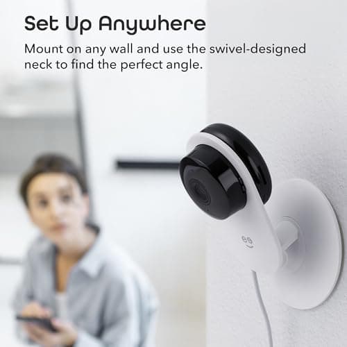 Geeni Glimpse Indoor Security Camera - 1080p HD Video, 2-Way Audio, Motion Alerts, WiFi Compatible with Alexa & Google Home, White 7