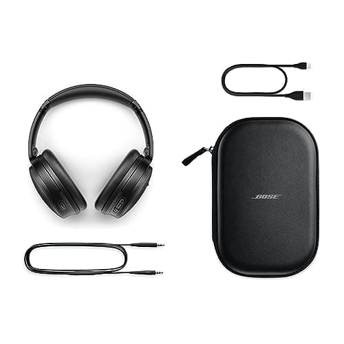 Bose QuietComfort Headphones - Wireless Bluetooth Headphones, Active Over Ear Noise Cancelling and Mic, USB-C Charging, Deep Bass, Up to 24 Hours of Playtime, Black 6