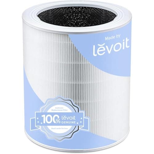 LEVOIT Core 600S-P Replacement Filter, Genuine Core 600S-RF Air Purifier Filters, Supports HEPA Sleep Mode, High-Efficiency Activated Carbon for Removal of Smoke, Odor, Allergens, Pollen, 1 Pack