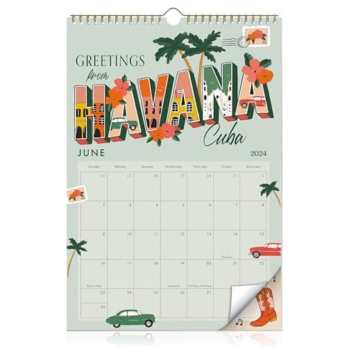 Aesthetic 2024-2025 Wall Calendar - Runs from June 2024 Until December 2025 - Twelve Beautiful Designs Inspired by Each City's Unique Charm - The Perfect Calendar Planner for Easy Organizing