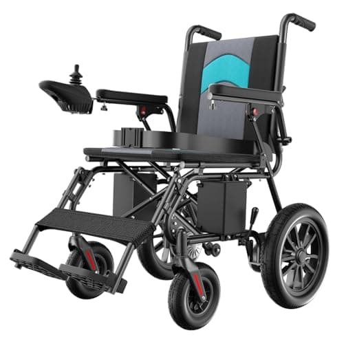 Electric Wheelchair for Adults, Foldable Power Wheelchair,15 Miles Long Travel Range, All Terrain Motorized Wheelchair for Seniors