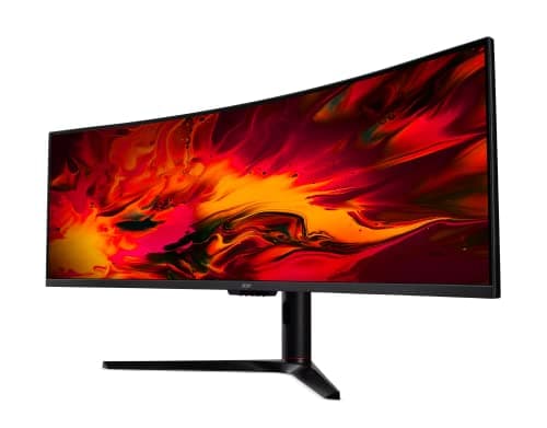 Acer EI491CUR Sbmiipphx 49" 1800R 32:9 Curved DQHD (5120 x 1440) Zero-Frame Gaming Monitor | AMD FreeSync Premium | Up to 120Hz | 4ms | 94% DCI-P3 | 2 x Display Port v1.4, 2 x HDMI 2.0 & 1 x Audio Out 9