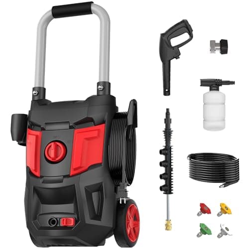 Pressure Washer Power Washers 4 Nozzles for Cleaning Patios Cars Gardens Driveways