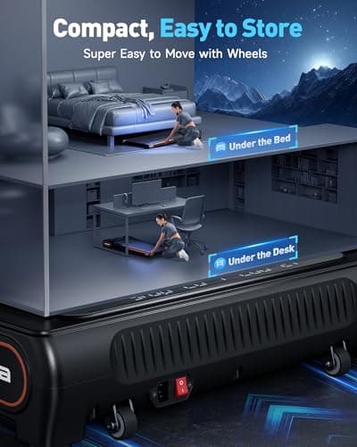 YOSUDA Walking Pad Treadmills with Auto Incline, 9% Incline Tredamills Under Desk with 300LBS Weight Capacity & 3 Adjustable Slopes 7