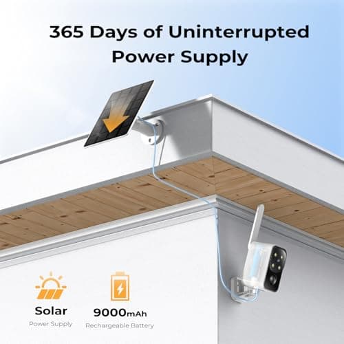 SEHMUA Cellular Security Camera, No WiFi Needed, 180° Auto Pan, Portable Outdoor&Indoor, Pre-Installed 4G LTE SIM Card, Solar Powered, PIR Motion Alerts, 2K Color Night Vision 9