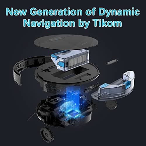 Tikom Robot Vacuum and Mop, G8000 Robot Vacuum Cleaner, 2700Pa Strong Suction, Self-Charging, Good for Hard Floors, Black 2