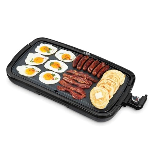 Dash Everyday Electric Griddle - Indoor Griddle for Versatile Cooking - Features Quick-Heating, Anti-Slip Feet, and Removable, Nonstick Plate - Cool Gray