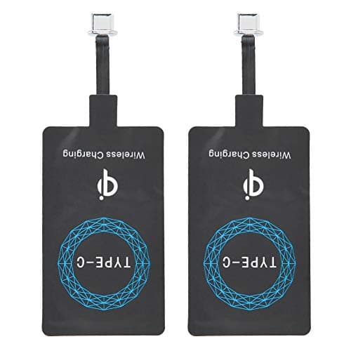 2 PCS Qi Charger Type-C Charging Receiver for Mobile Phone