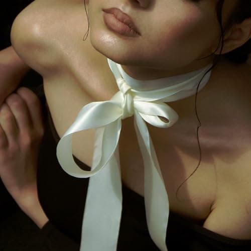 LEEQE Double Face Ivory/Antique White Satin Ribbon 7/8 inch X 25 Yards Polyester Ivory Ribbon for Gift Wrapping Very Suitable for Weddings Party Invitation Decorations and More 6