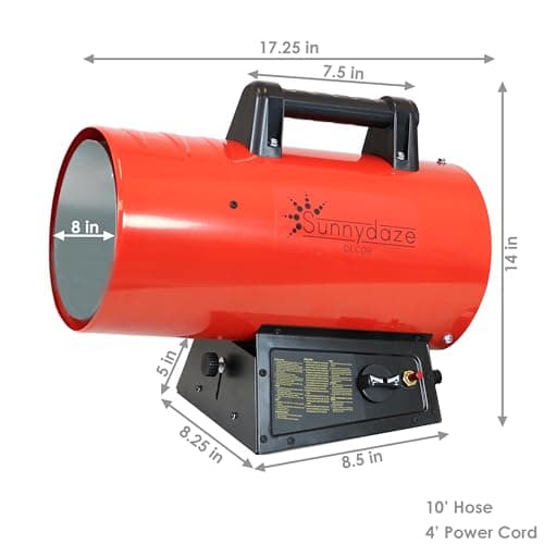 Sunnydaze 60,000 BTU Forced Air Propane Heater 6