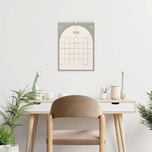 Karto Wall Calendar 2025 - Vertical 8.5x11 inch Runs Until June 2026 - Boost Your Productivity and Easy Planning with the Aesthetic Monthly Calendar - Boho Color 7