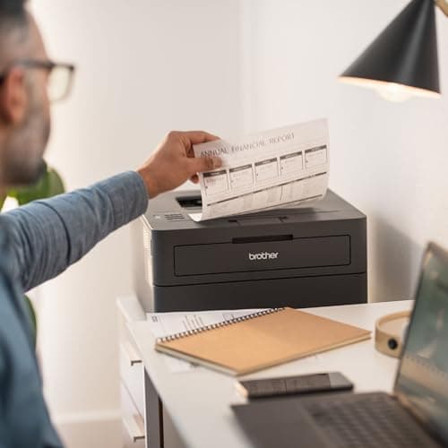 Brother HL-L2405W Wireless Compact Monochrome Laser Printer with Mobile Printing, Black & White Output | Includes Refresh Subscription Trial(1), Works with Alexa 8