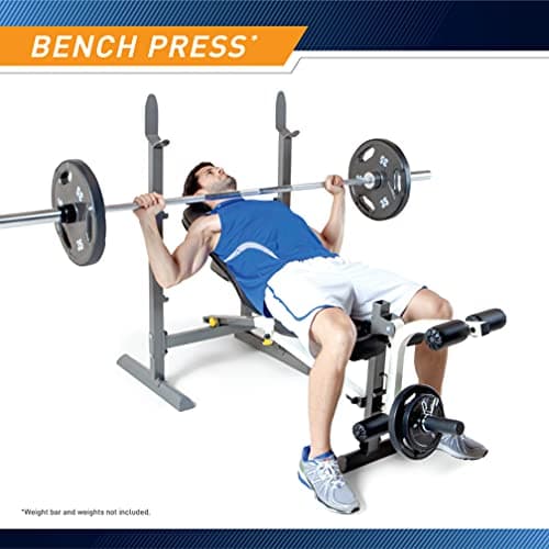 Marcy Folding Standard Weight Bench – Easy Storage MWB-20100, Incline 6