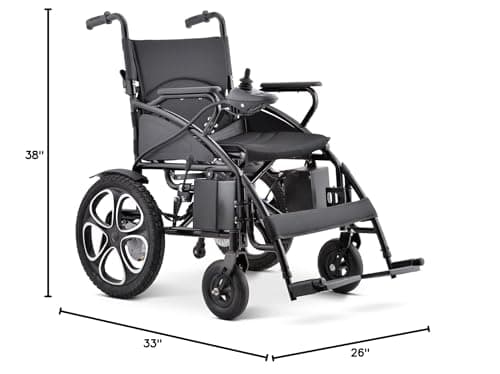 MaritSA M10 – World’s Lightest 30 lb Folding Electric Wheelchair, Portable Power Chair, Detachable Battery, 10-Mile Range, 220 lb Capacity (M;odel1) 8