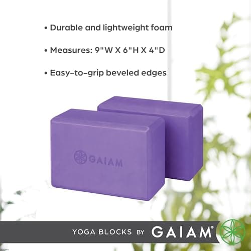 Gaiam Yoga Block - Supportive Latex-Free Eva Foam - Soft Non-Slip Surface with Beveled Edges for Yoga, Pilates, Meditation - Yoga Accessories for Stability, Balance, Deepen Stretches 6