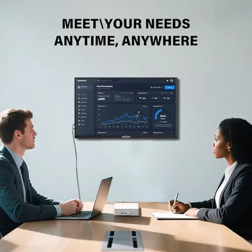 InnoView 23.8" Large Portable Monitor, FHD 144HZ 100% SRGB IPS USB-C HDMI Work Home Gaming Second Monitor 1080P W/180°Adjustable Stand for Laptop, MacBook, Phones 7