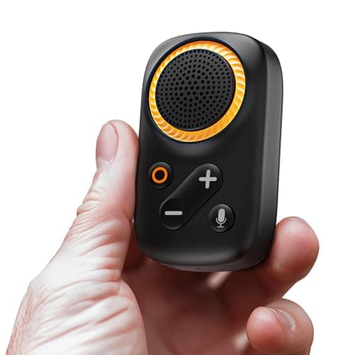 Wearable Bluetooth Speaker , Clip-On Wireless Ultra Lightweight Mini Speaker (Non-Magnetic), Built-in with Voice Assistant & Mic IPX7 Waterproof , with Loud Sound for Outdoor, Travel, and Daily Use