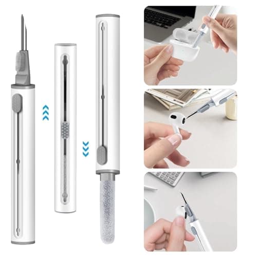 Woyinger for Airpods 4th Case Cover, Come with Cleaner Kit,Soft Skin Silicone Case Cover with Keychain, Full Protective Case for Men and Women, Compatible with AirPods 4th Generation Case,Sky Blue 3