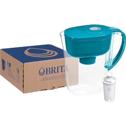 Brita Metro Water Filter Pitcher with SmartLight Change Indicator, BPA-Free, Replaces 1,800 Plastic Water Bottles a Year, Lasts Two Months, Includes 1 Filter, Small - 6-Cup Capacity, Turquoise 16