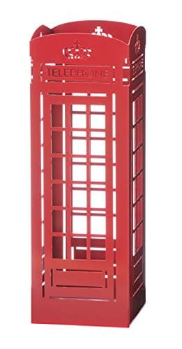Mango Steam U.K Telephone Booth Red Umbrella Stand - for Entryway & Living Room