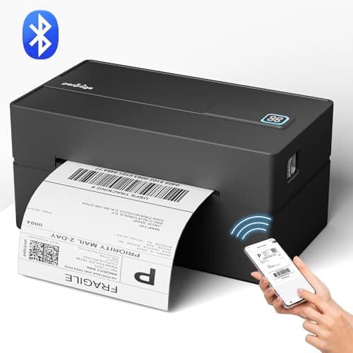 PeriPage Bluetooth Thermal Shipping Label Printer,Wireless 4x6 Shipping Label Printer for Shipping Packages,Support iPhone iPad Android Windows & Mac,Used for Amazon, Ebay,Shopify, Etsy, USPS. 6