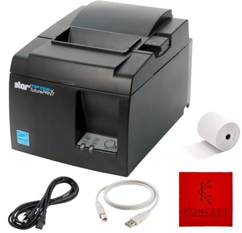 TSP143IIIU Star Micronics USB ONLY - NOT Bluetooth - Thermal Receipt Printer with USB 2.0 Cable, Universal Power Cord - TSP100iii-USB (Renewed)
