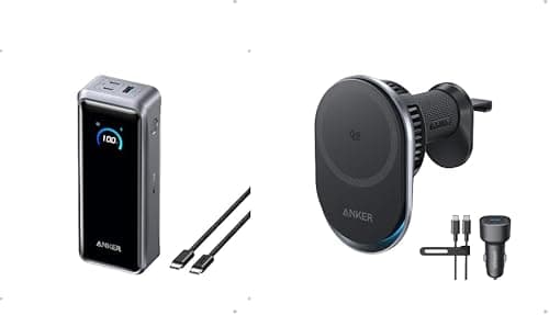 Anker Prime PowerBank(26K,300W) with Prime Qi2 25W Car Charger