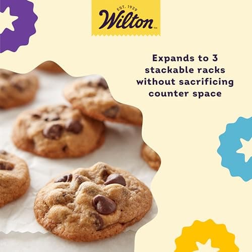 Wilton Perfect Results 3-Tier Cooling Rack, Non-Stick Cookie Cooling Rack, Steel, Black 5